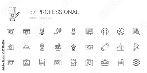 professional icons set