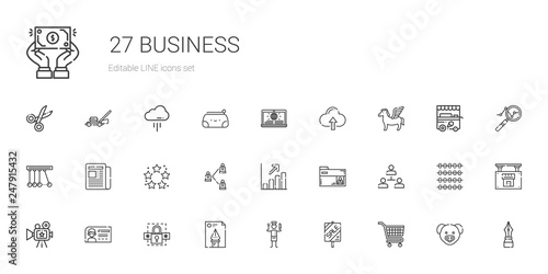 business icons set