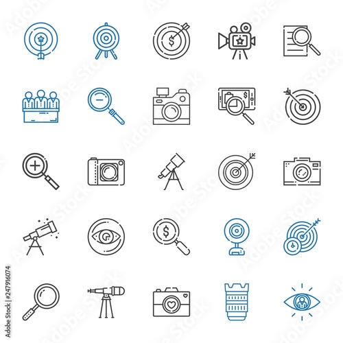 focus icons set