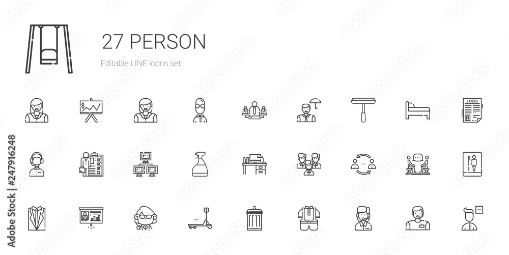 person icons set person icons set