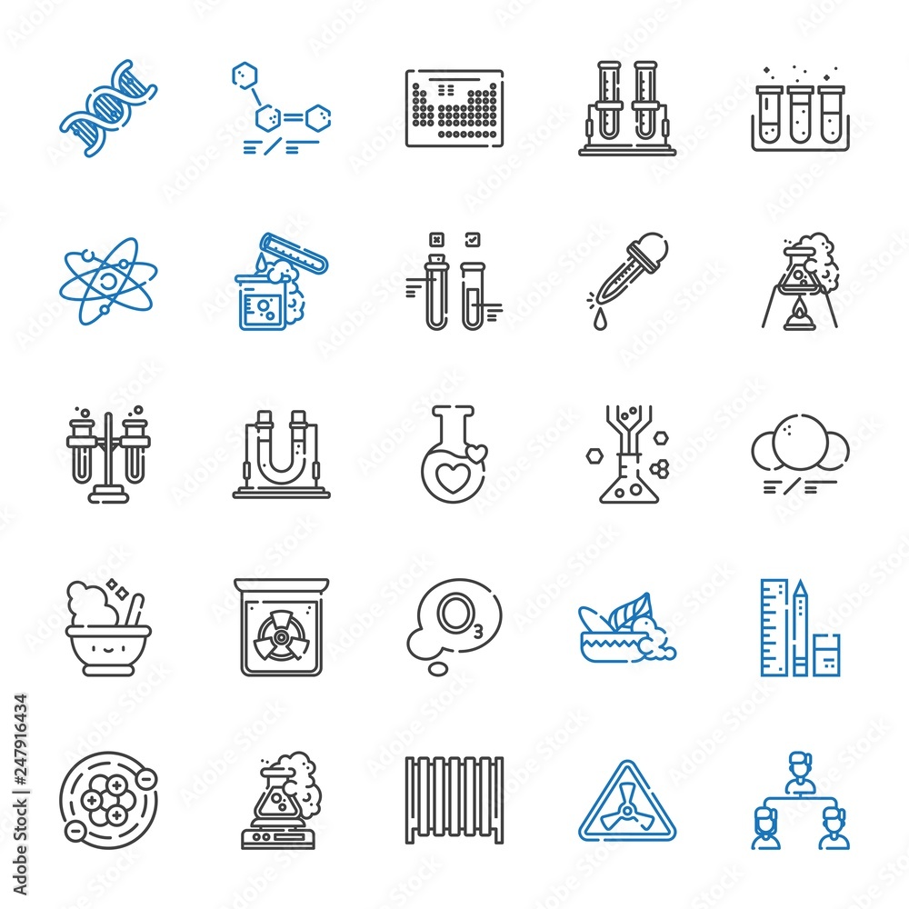 Fototapeta premium chemistry icons set