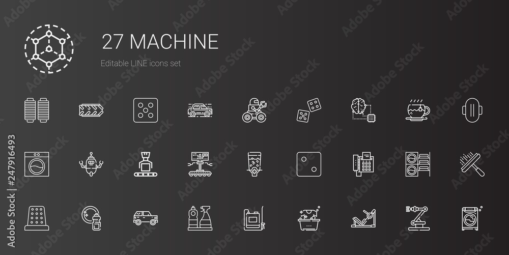 machine icons set machine icons set