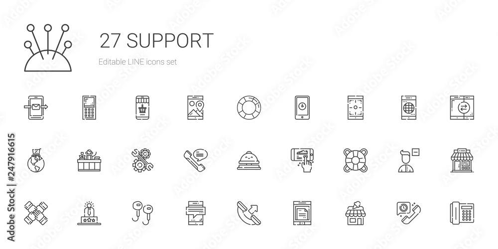 support icons set support icons set