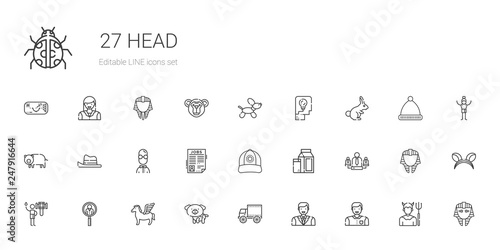 head icons set