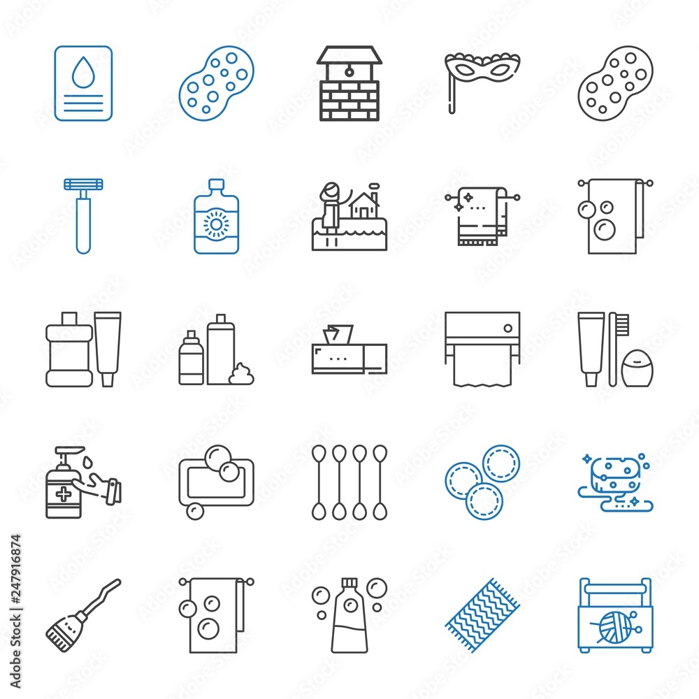 hygiene icons set hygiene icons set