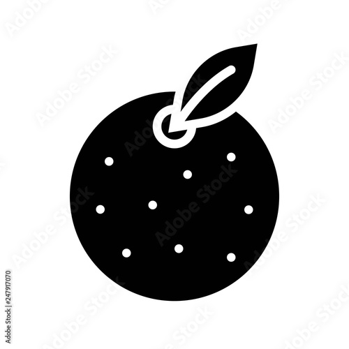Orange vector, Chinese lunar new year solid style icon