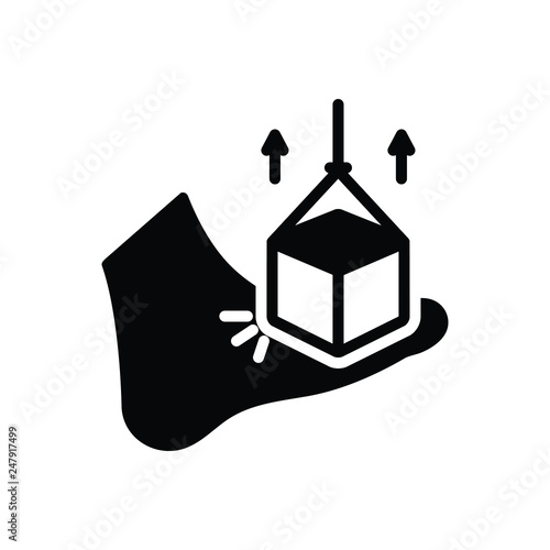 Black solid icon for decompress 