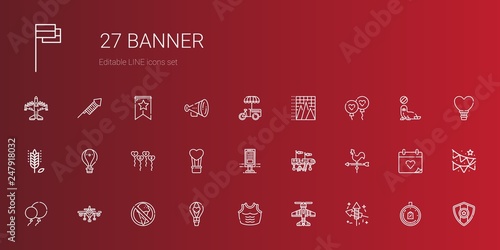 banner icons set