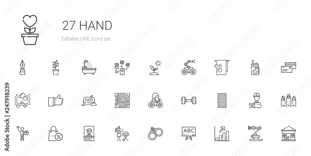 hand icons set hand icons set