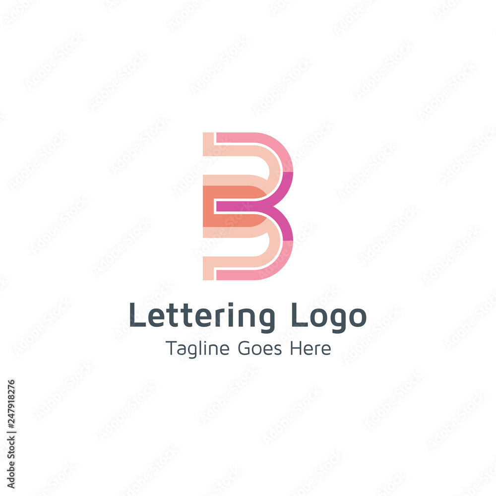 Lettering B Vector Lettering B Vector