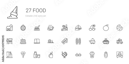 food icons set