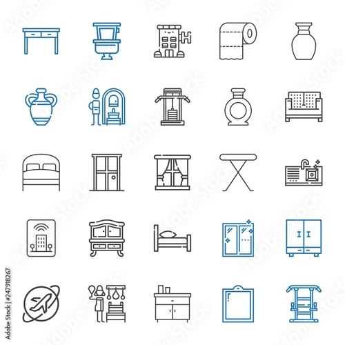 room icons set