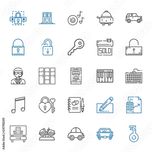 key icons set