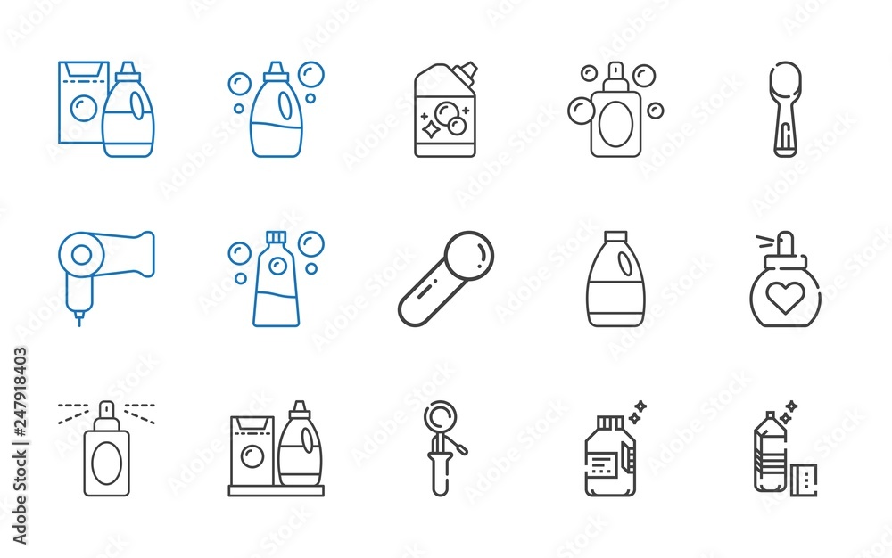 powder icons set powder icons set