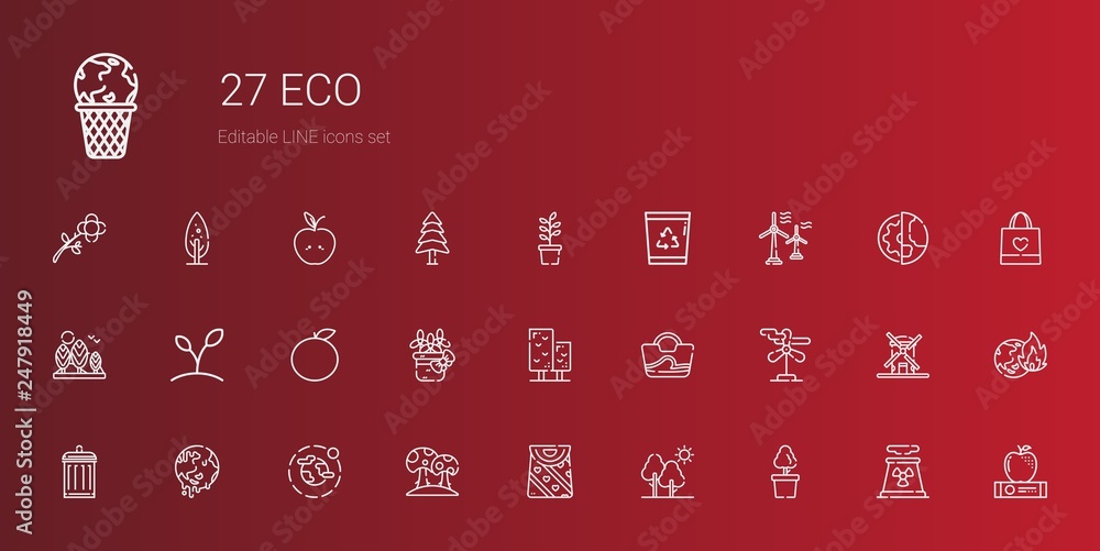 eco icons set eco icons set