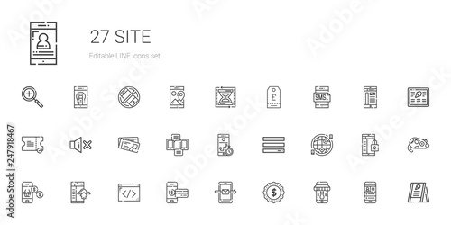 site icons set