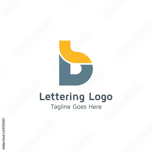 Lettering B Vector