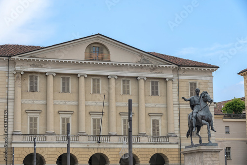 Mazzini square in Casale Monferrato, Piedmont photo