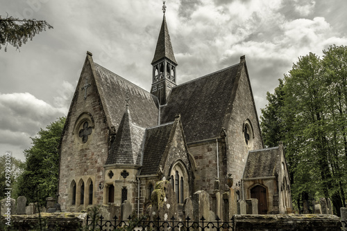 Church in village Luss, Scotland