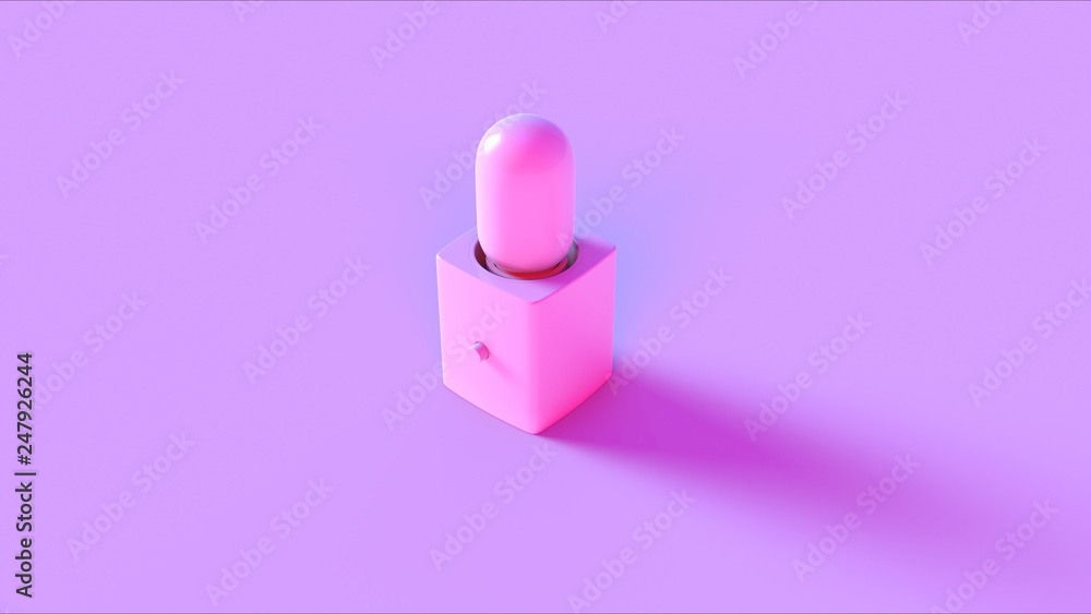 Pink Lamp 3d illustration 3d rendering