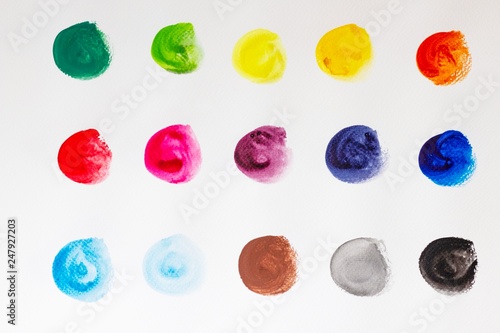 Abstract watercolor art hand paint on white background,Watercolor background.