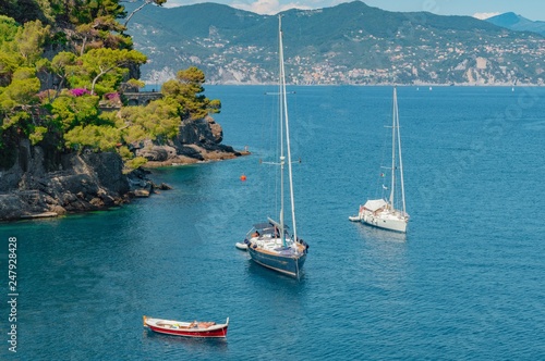 Sailing boats in Portofino