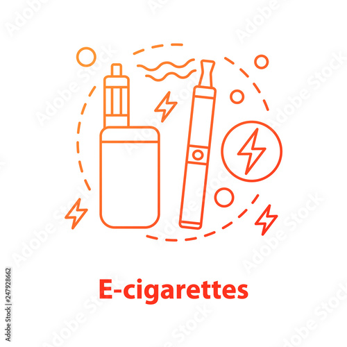 E-cigarettes concept icon