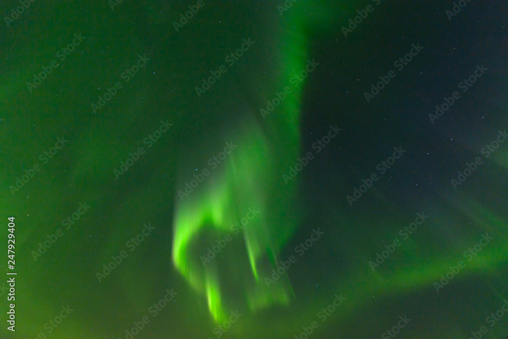 Fototapeta premium Aurora borealis in the sky.