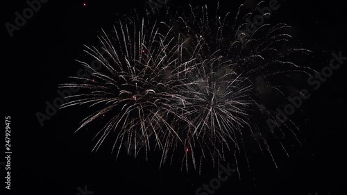 Amazing fireworks at night