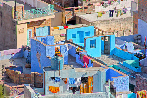 Blue Houses Of The Hindu Brahmin Caste, Jodhpur, Rajasthan