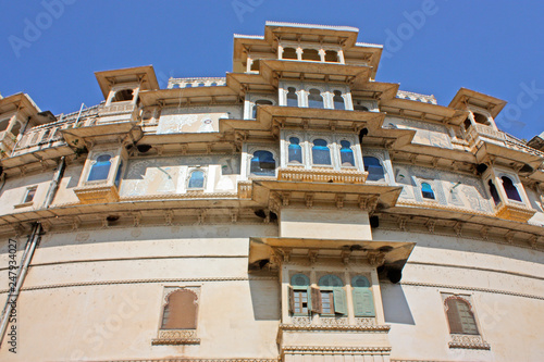 Udaipur city palace taken  in Rajasran, India photo