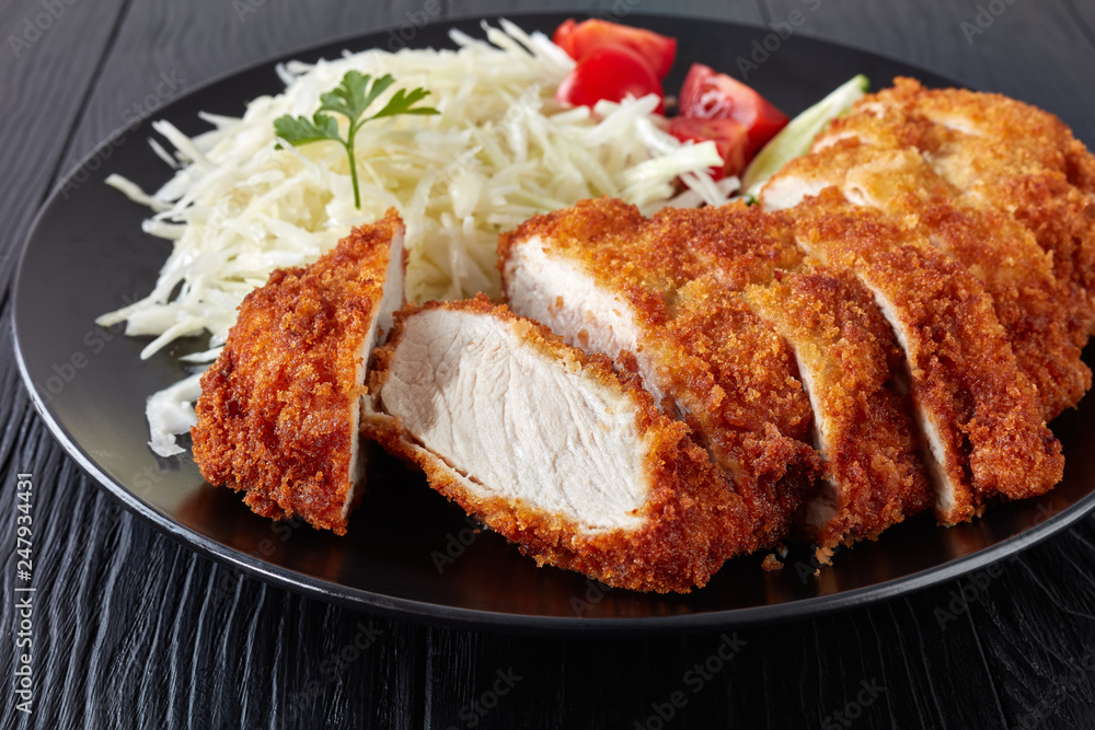 Tonkatsu - panko breaded deep fried pork cutlet Tonkatsu - panko breaded deep fried pork cutlet