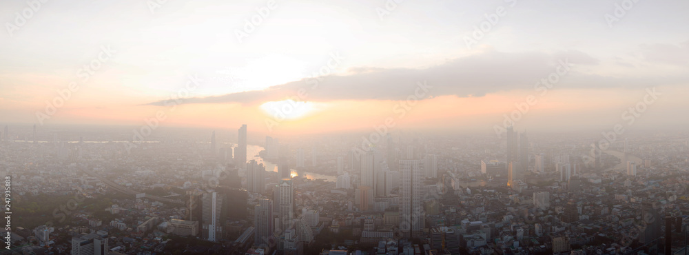Bangkok dust pollution pm2.5 in Thailand