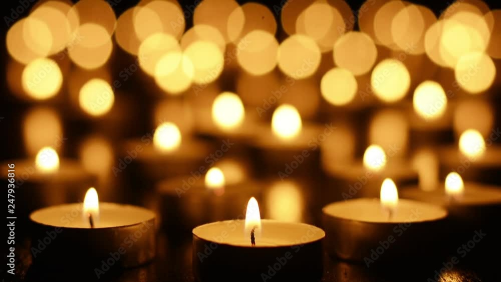 Candles on Dark Background for Thanksgiving, Valentines Day, Happy Birthday, Memorials, Festive, Christmas and Romance Candles on Dark Background for Thanksgiving, Valentines Day, Happy Birthday, Memorials, Festive, Christmas and Romance
