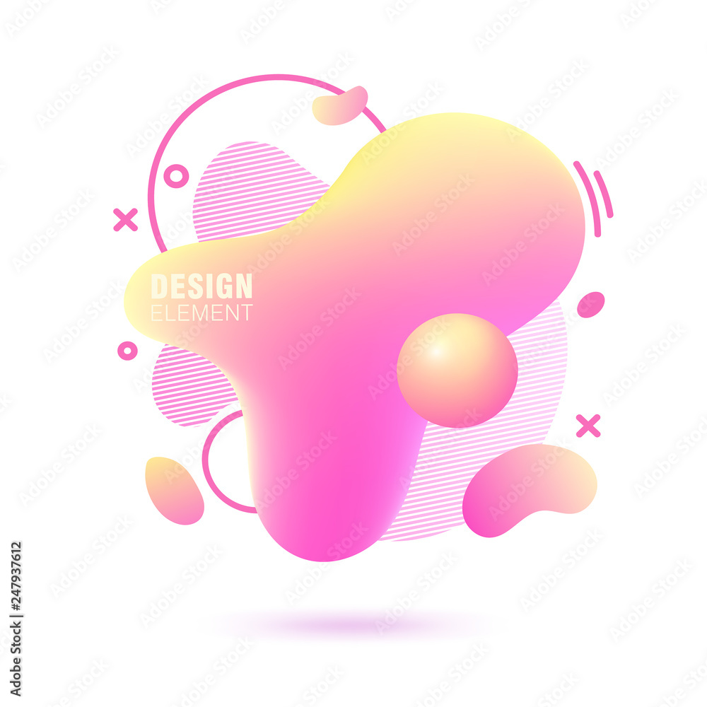 Abstract, modern, fluid, trendy gradient banner. Dynamical colored forms with lines, flowing liquid shapes and 3D elements. Template for design of a logo. Badge set for presentation or flyer. Abstract, modern, fluid, trendy gradient banner. Dynamical colored forms with lines, flowing liquid shapes and 3D elements. Template for design of a logo. Badge set for presentation or flyer.