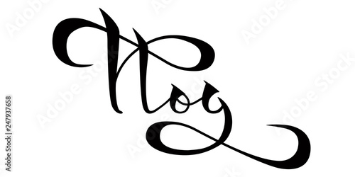 Vlog - hand lettering on white background. Handwritten inscription for label, emblem, page,t-shirt,poster, sale,blogger aso. Vector Illustration.