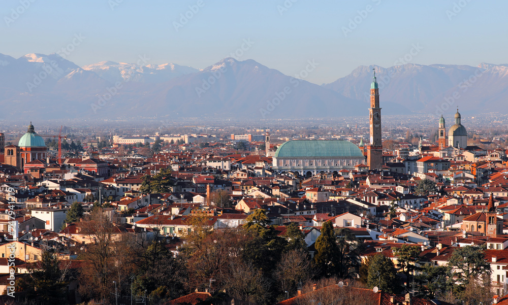 VICENZA in Northern Italy and the famous monument called BASILIC