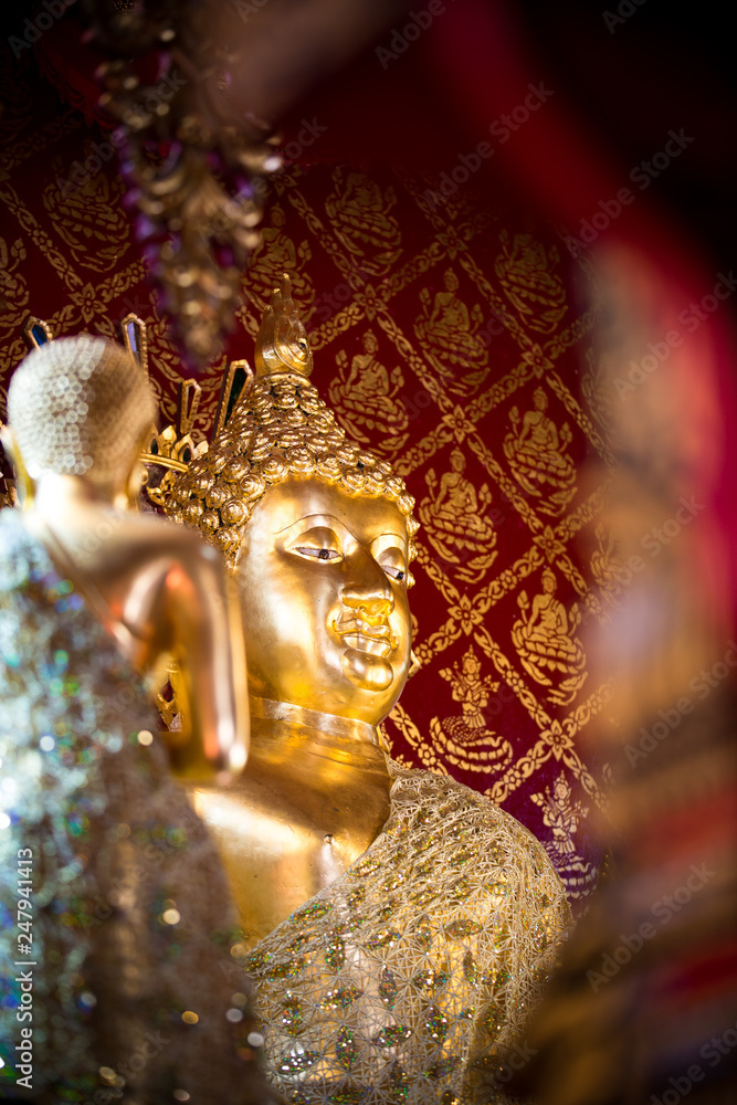 Buddha Sculpture at Wat Phra Sing - Chiang Rai, Thailand Buddha Sculpture at Wat Phra Sing - Chiang Rai, Thailand