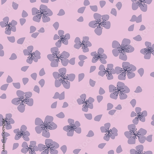 cherry blossom seamless pat...