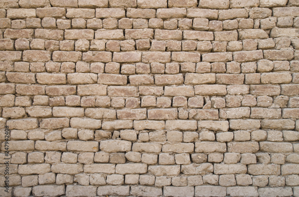 Ancient adobe wall closeup, Egypt Ancient adobe wall closeup, Egypt