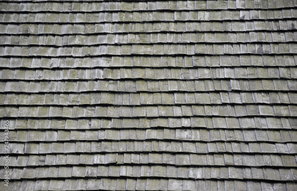 Old wooden roof texture