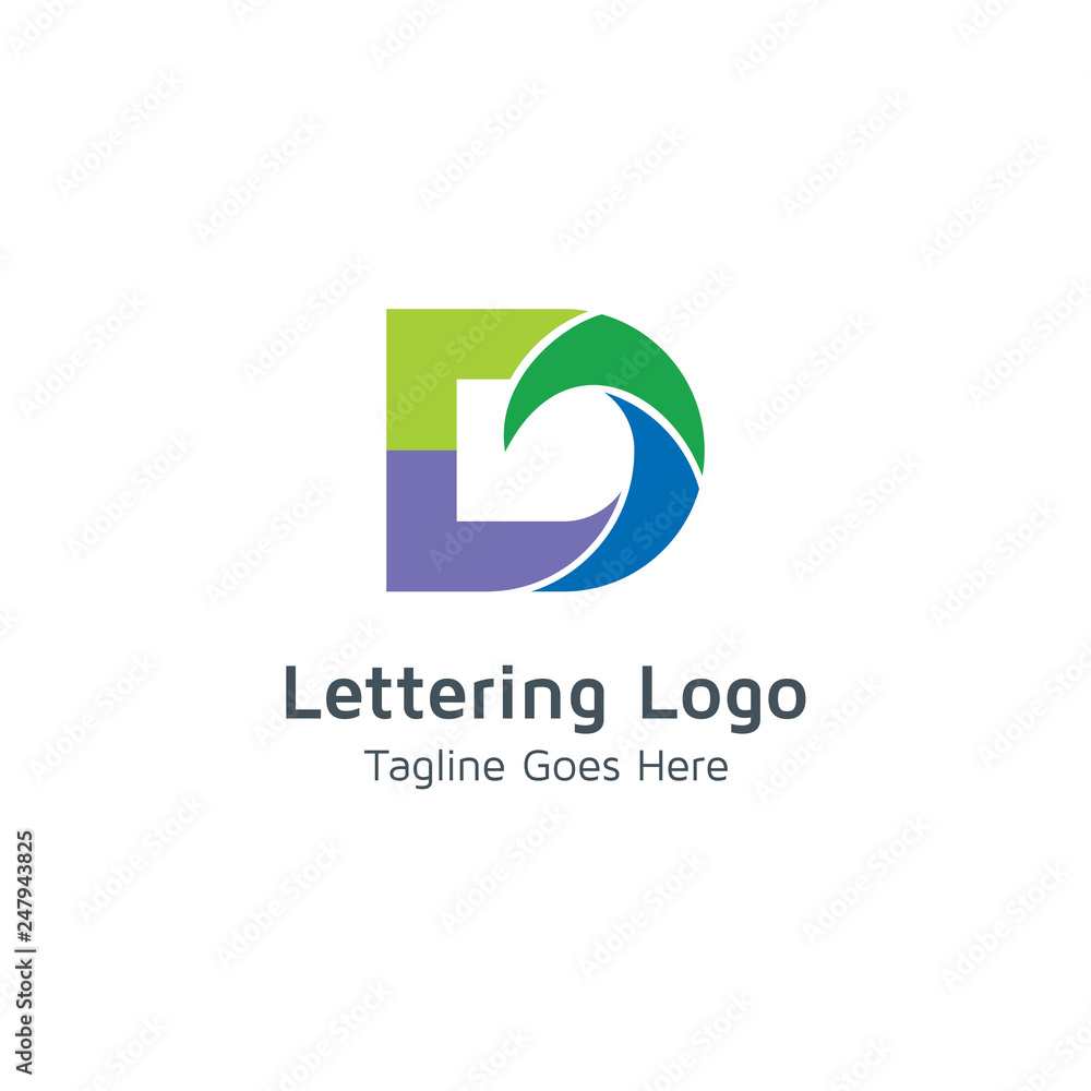 Lettering D Vector Lettering D Vector