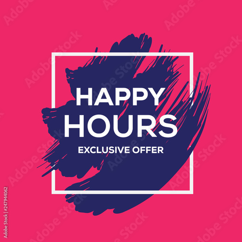 HAPPY HOURS BANNER CONCEPT