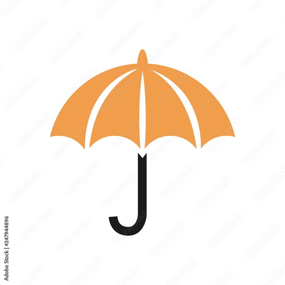 Simple umbrella vector Simple umbrella vector