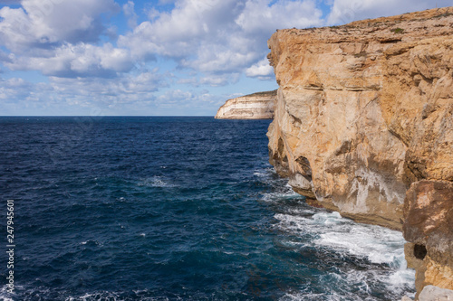 Dwejra, Gozo Island, Malta in winter.