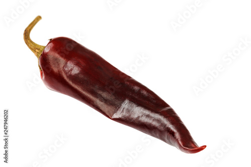 Red hot pepper isolated on white background