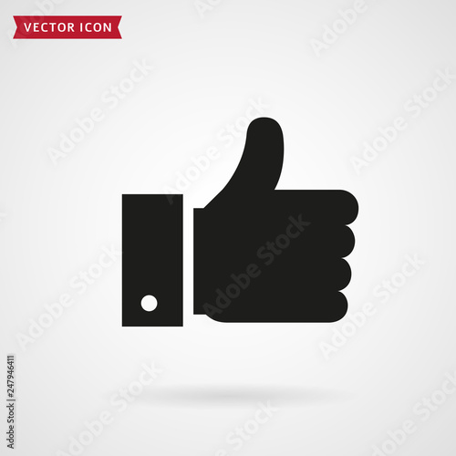 Thumbs up icon. Like sign. Vector.