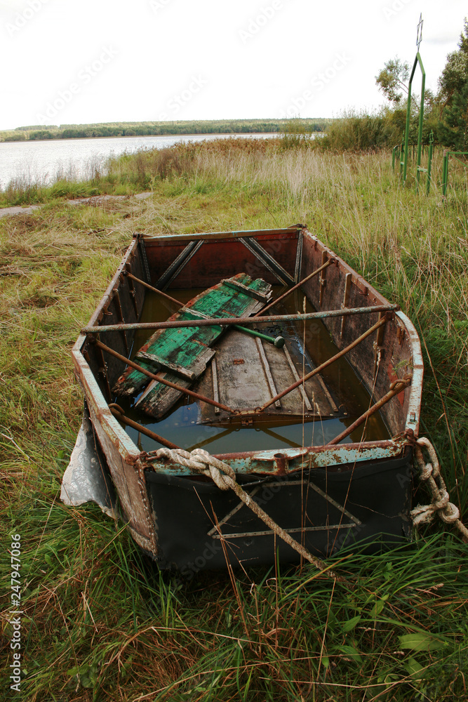 Old wooden boat