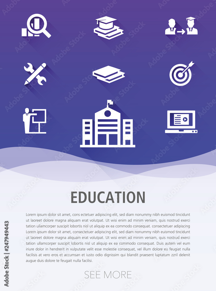 EDUCATION ICON SET EDUCATION ICON SET