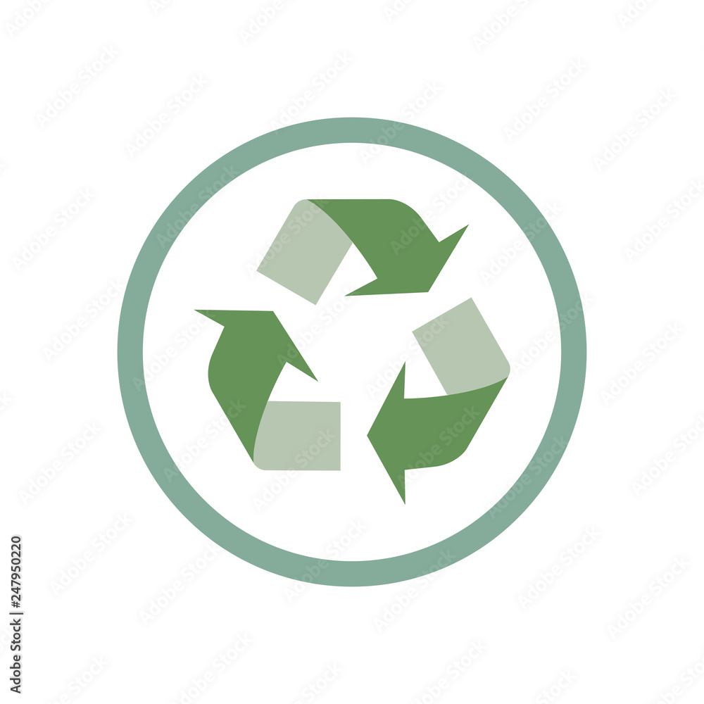 Recycle vector icon. Style is flat symbol, rounded angles, white background. Vector illustration, flat design. Recycle vector icon. Style is flat symbol, rounded angles, white background. Vector illustration, flat design.